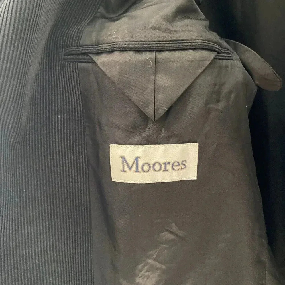 Pronto Uomo Men’s Corduroy Blazer Jacket Black 40 Short Preppy Academia Casual - Picture 5 of 16
